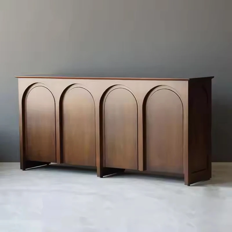 Mid-Century Solid Wood Sideboard - Buffet Cabinet for Dining Room and Entryway