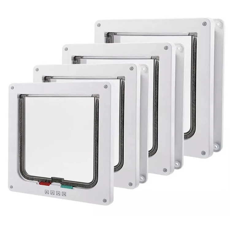 4 Way Locking Cat Flap Door for Interior Exterior Door