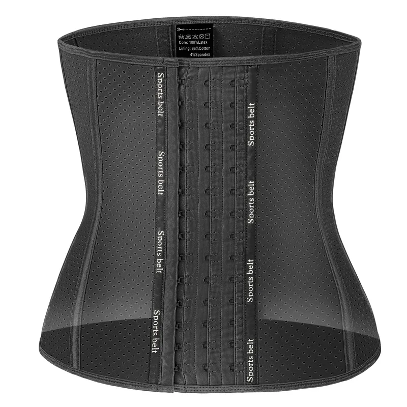 Private Label Waist Trainer Corset for Weight Loss-Lady Sliming Gym Latex Waist Cincher Shaper Sport Belt