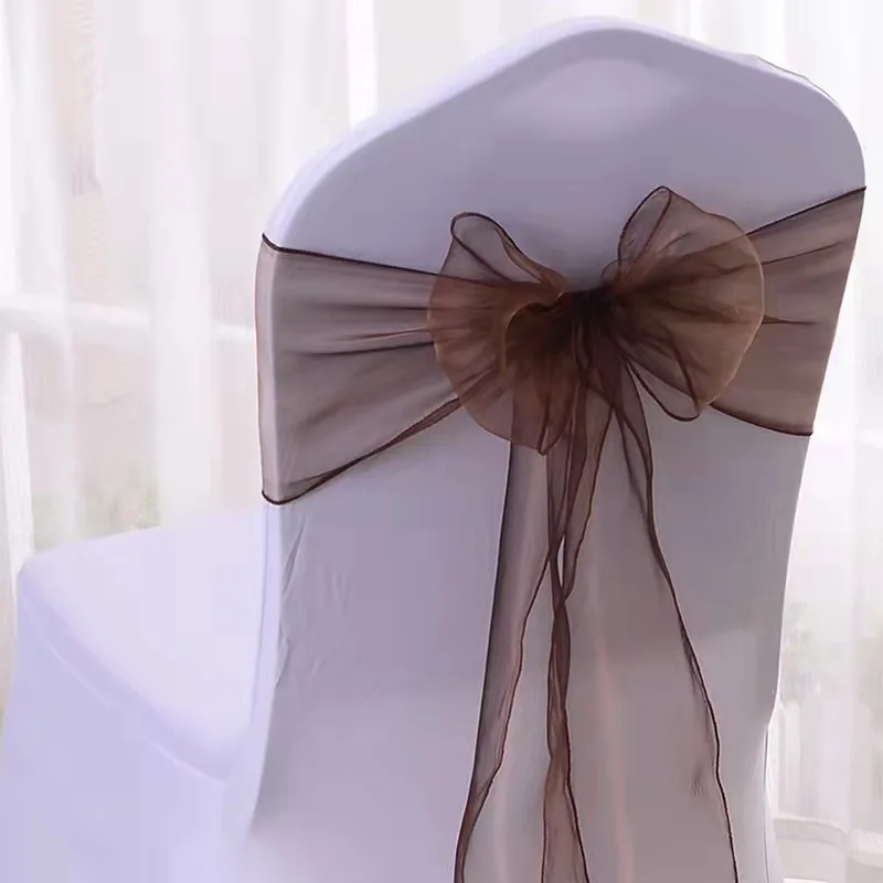 Customizable Color Chair Covers Sash Wedding Decoration Elastic Chair Sash