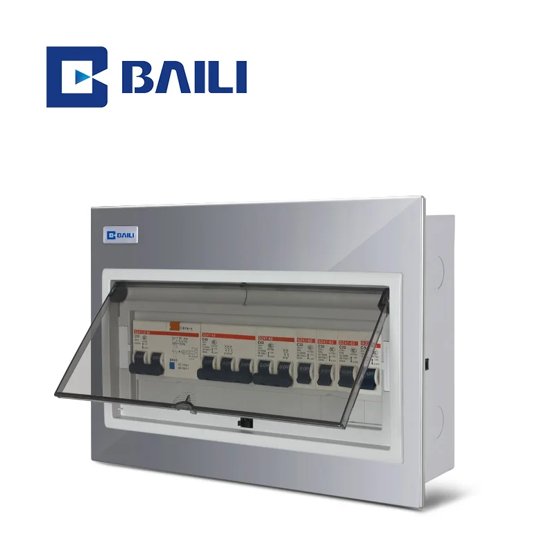 BAILI A8L 13way  Stainless steel panel wall mounted electrical Control Panel  board Distribution Box