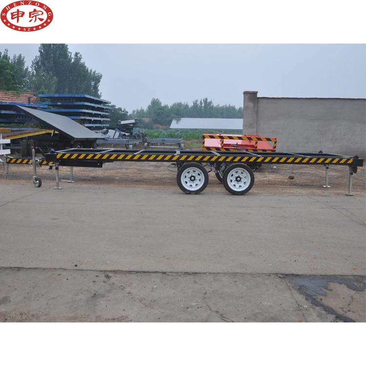 100% High quality steel 3.5 ton mobile house chassis trailer
