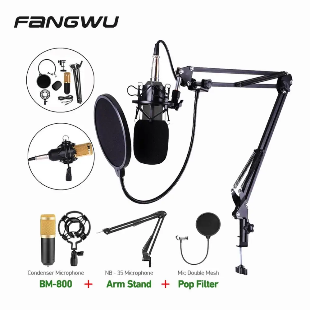Factory Wholesale Recorder Audio Bm800 karaoke live stream Online Xox K10 Recording Microphone