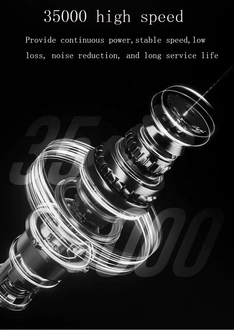 High Speed 35000 Professional Nail Polish Machine Edge Mounting Drill Design Charging Grinder Nail Polish Remover Polisher