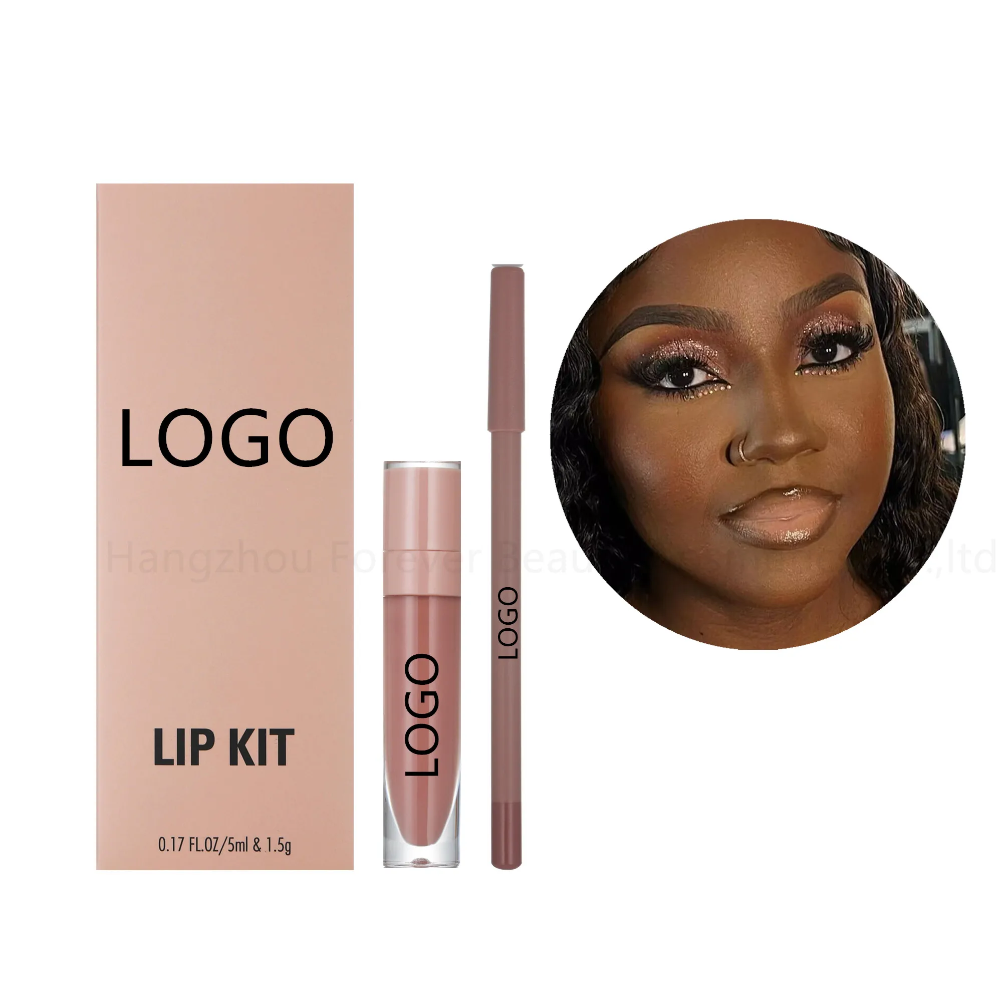 Matte lip kit oem odm vegan sexy lips long lasting kiss proof lipstick lip kit custom logo