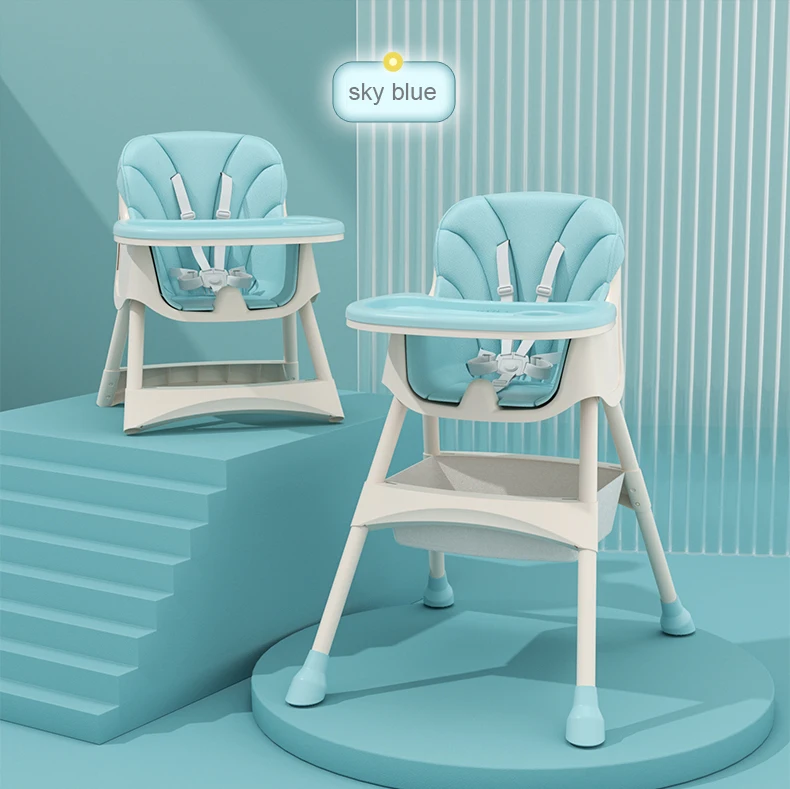 
2021 Portable Folding baby high chair 3 in 1 luxury dining high chairs 