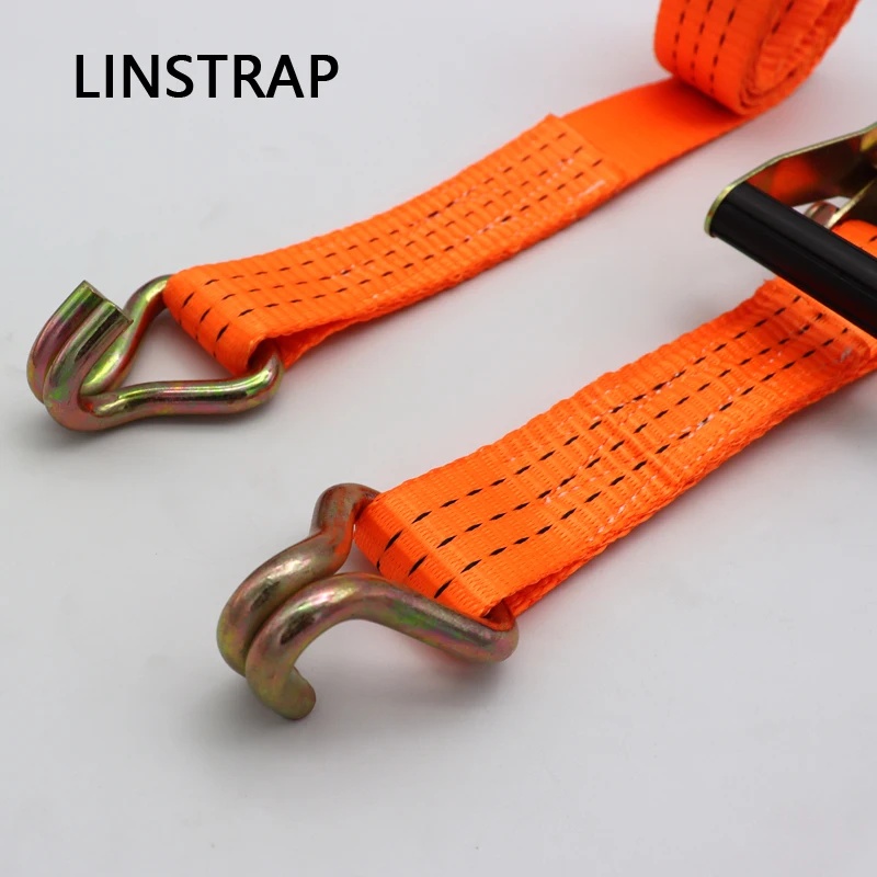 Straps Ratchet Fastening 50 Mm/ 10M Cargo Lashing Belt For Trailer