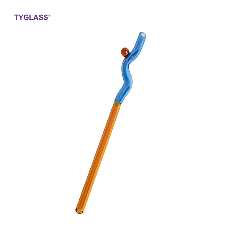 Factory wholesale bar environmental protection glass straws reusable 8mm high borosilicate glass straws custom logo