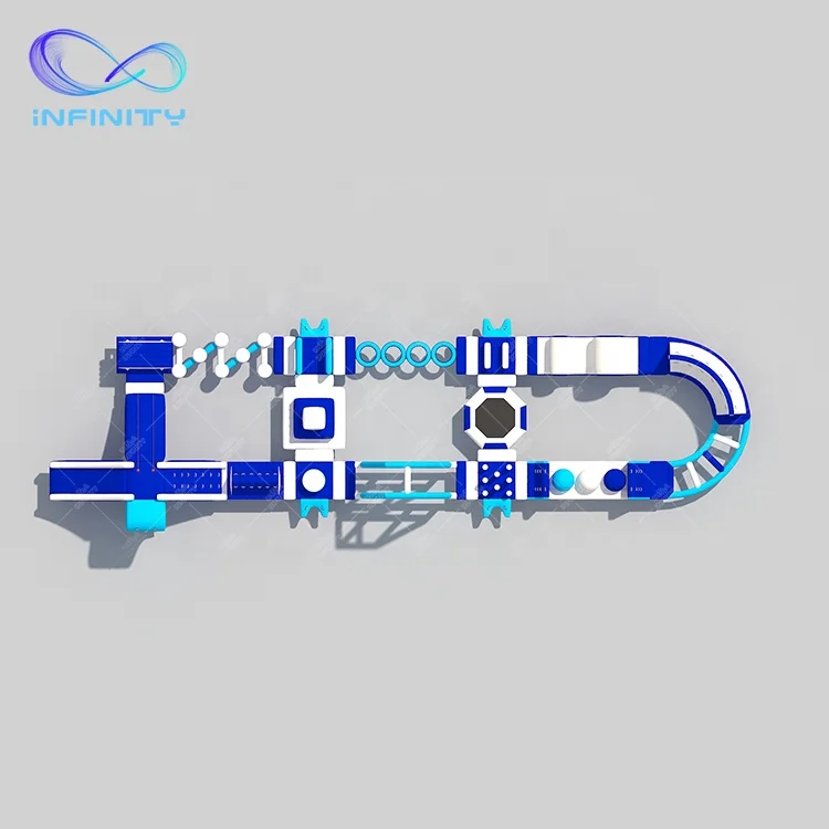 Inflatable Floating Obstacle Course Water Play Equipment Commercial Aqua Park Inflatable Water Sports Amusement  Sea Water Park