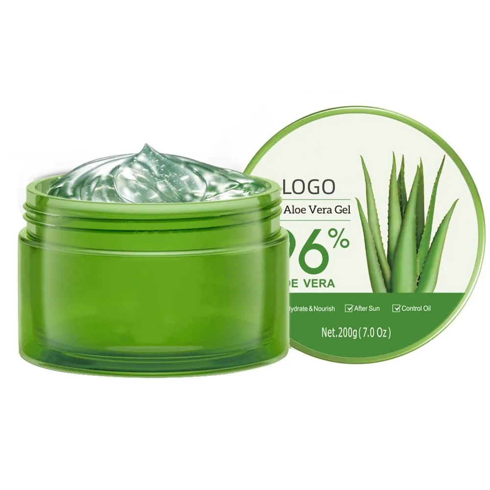 Private Label Dry Skin Hydrating 96% Pure Aloe Vera Soothing Gel for Skin