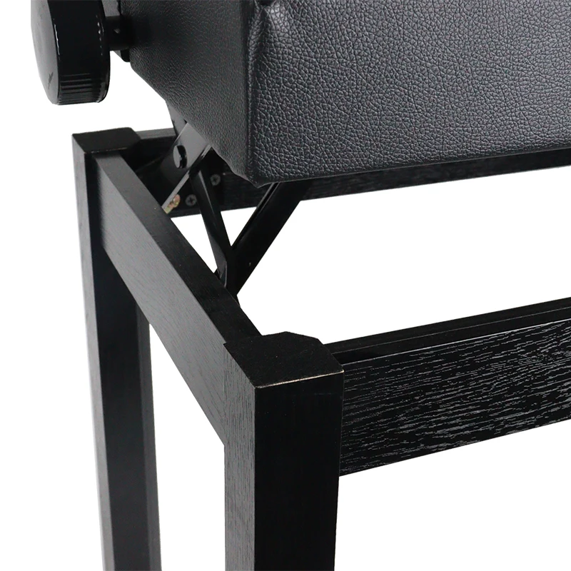 CT-509 Modern Adjustable Black Bookecase Wood Piano Bench Piano Stool Piano Chair