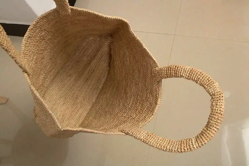 Wholesale Designer Raffia Grass Handmade Macrame Bag Raffia Grass Crochet Bag summer beach bags for Women