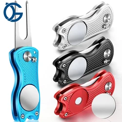 Golf Ball Marker Divot Tool Magnetic Hat Clip Magnetic Custom Logo Blank Metal Bulk Golf Divot Repair Tool Ball Marker