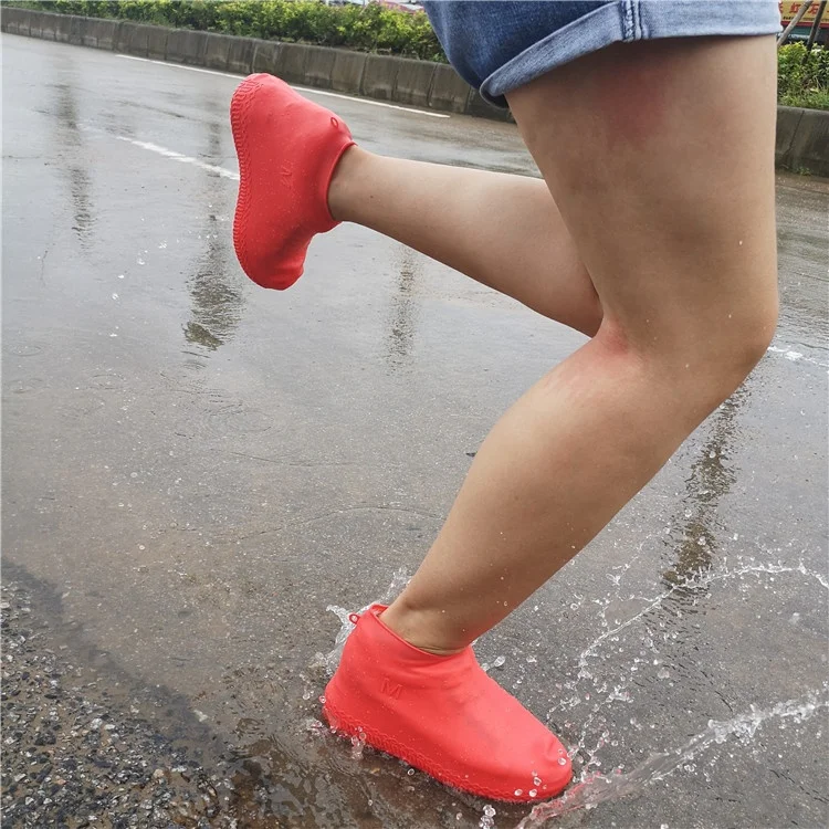 Wholesale thicken wear-resistant sole reusable silicone shoes protector cover unique tpr rain boot