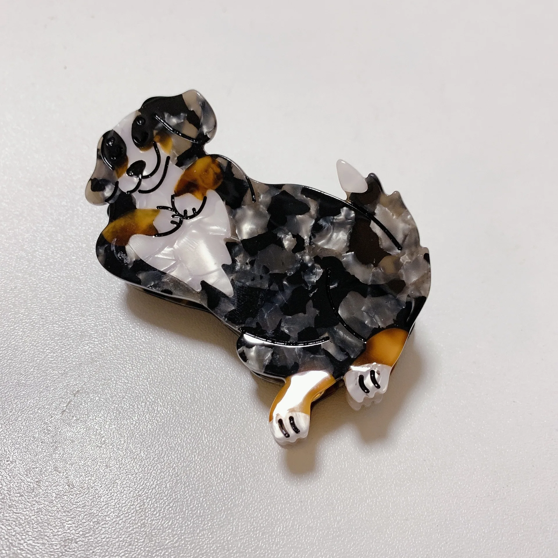 Fashion animal hair clips for girls sweet headdress resin dog hairpin