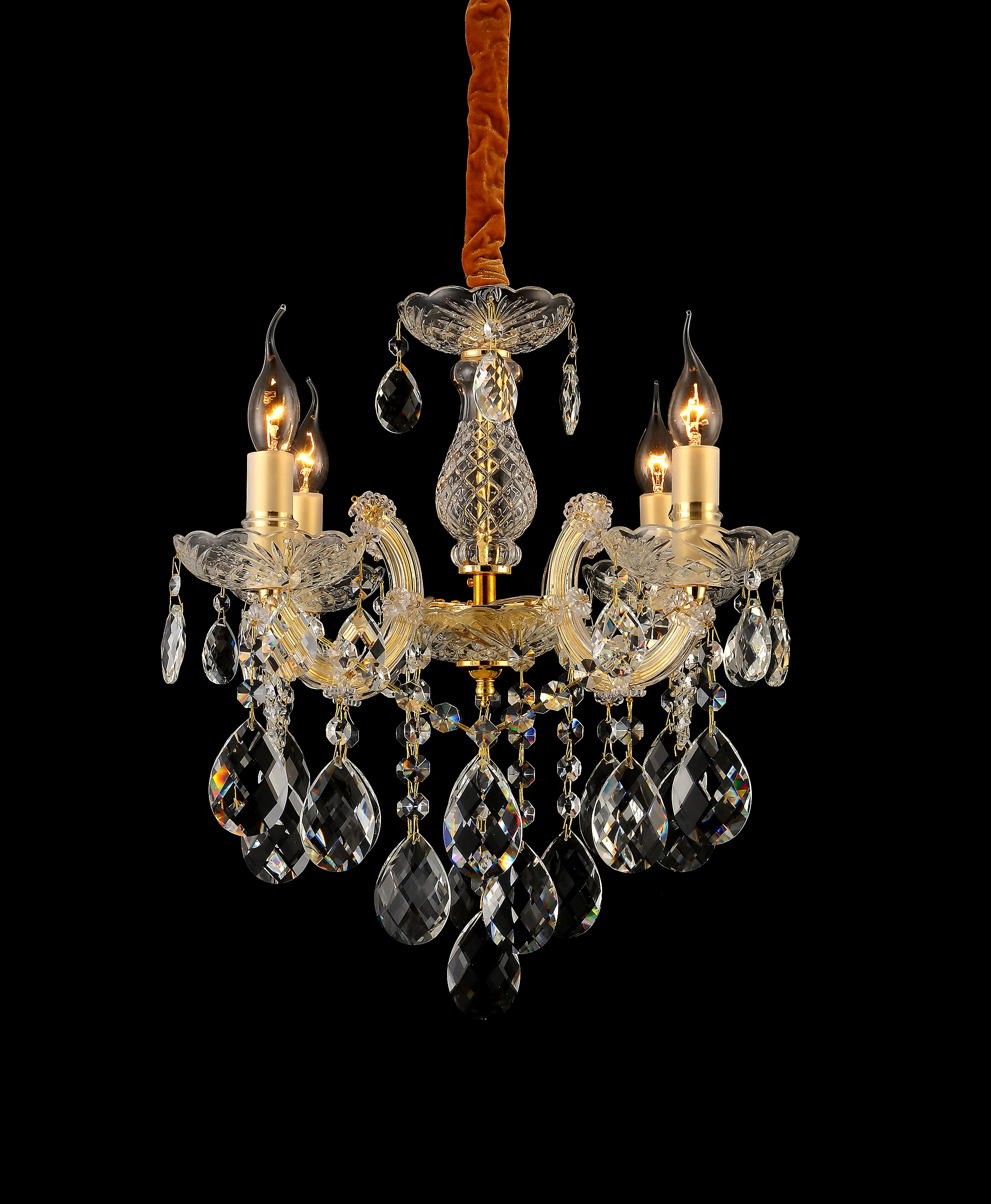 Изготовленная на заказ Золотая мини-люстра Maria Theresa маленькая свеча хрустальная люстра роскошного отеля