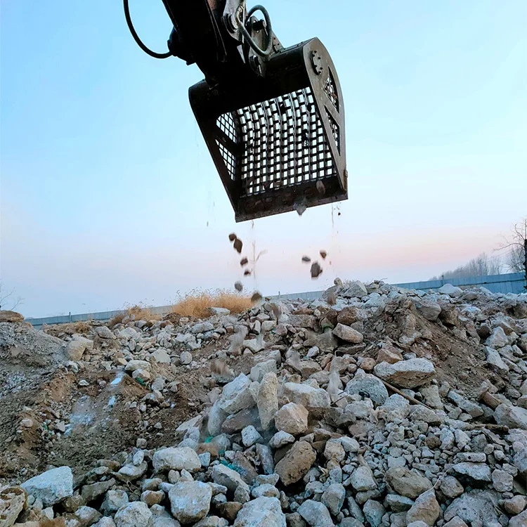 vibration bucket Mainly used for digging hard soil softer stones andother light load operating environment