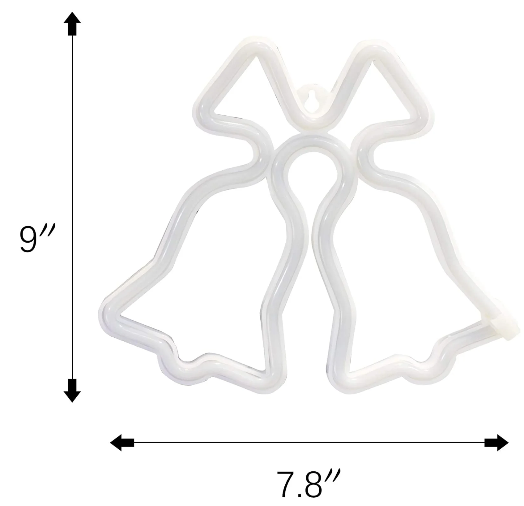 Christmas Neon Decorative Led Light Jingle Bell Neon Sign Decor Light LED Christmas Indoor Decor for Living Room Birthday Party