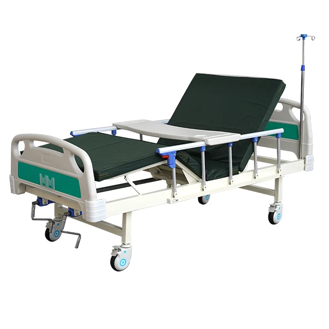 
Medical Bed Manufacture Two Cranks Function Manual Hospital Bed Patient Bed For Sale 