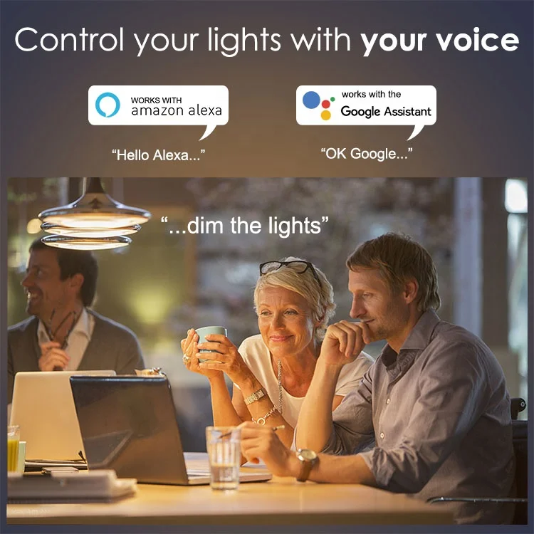  Совместимая Светодиодная лампа GU10 110 в 230 В RGBW WIFI Smart LED Light