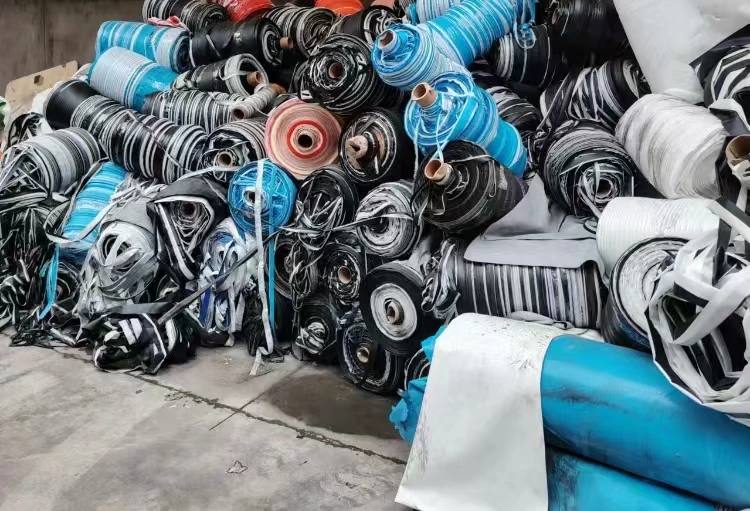 Popular China Factory Cheapest Price PVC Tarpaulin Cut Pieces and Side Trim Stock Lot