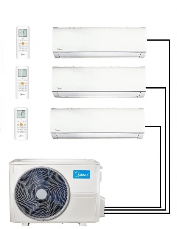 Потолочный канальный вентилятор Midea блок катушки постоянного тока мульти сплит vrf-кассета скрытый инвертный центральный кондиционер