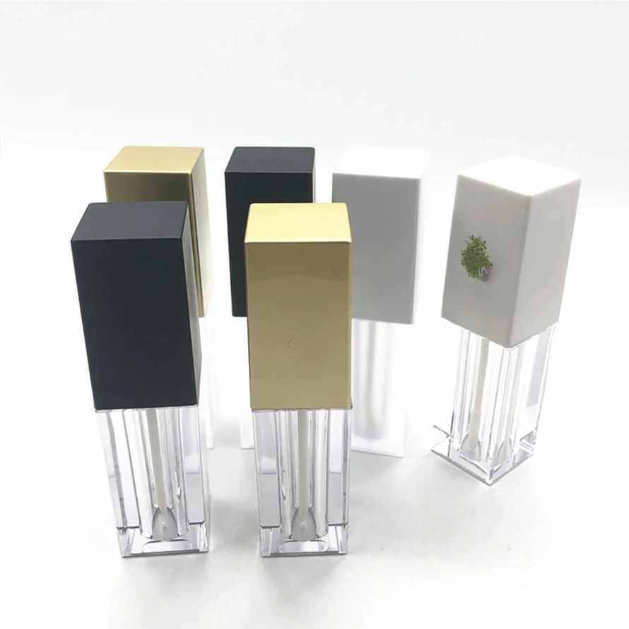 
Small size private label new full clear Lip glaze plastic 5ml Transparent liquid empty lip gloss tube 