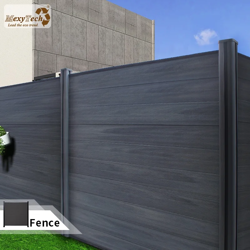 hot sale garden decorative privacy fence waterproof panels wood plastic board composite material outdoor wpc fence