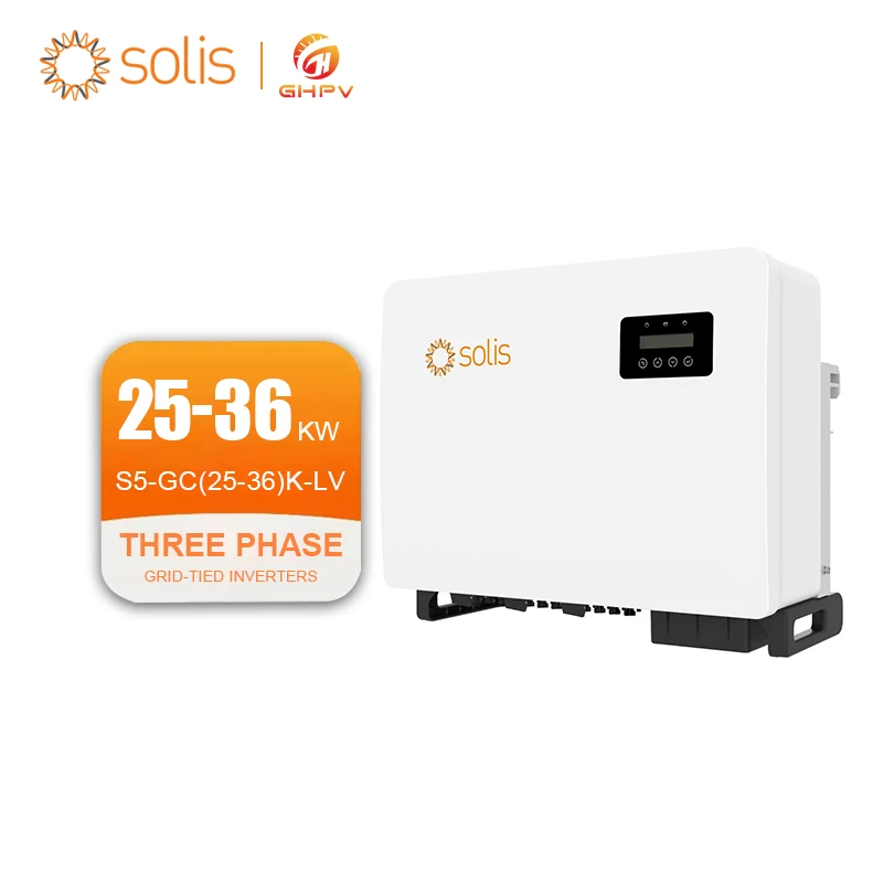 25kw 30kw 36kw Three Phase High Voltage Energy Storage S5-GC(25-36)K-LV Solar Inverters Solis Stock Solar Power System Home IP66