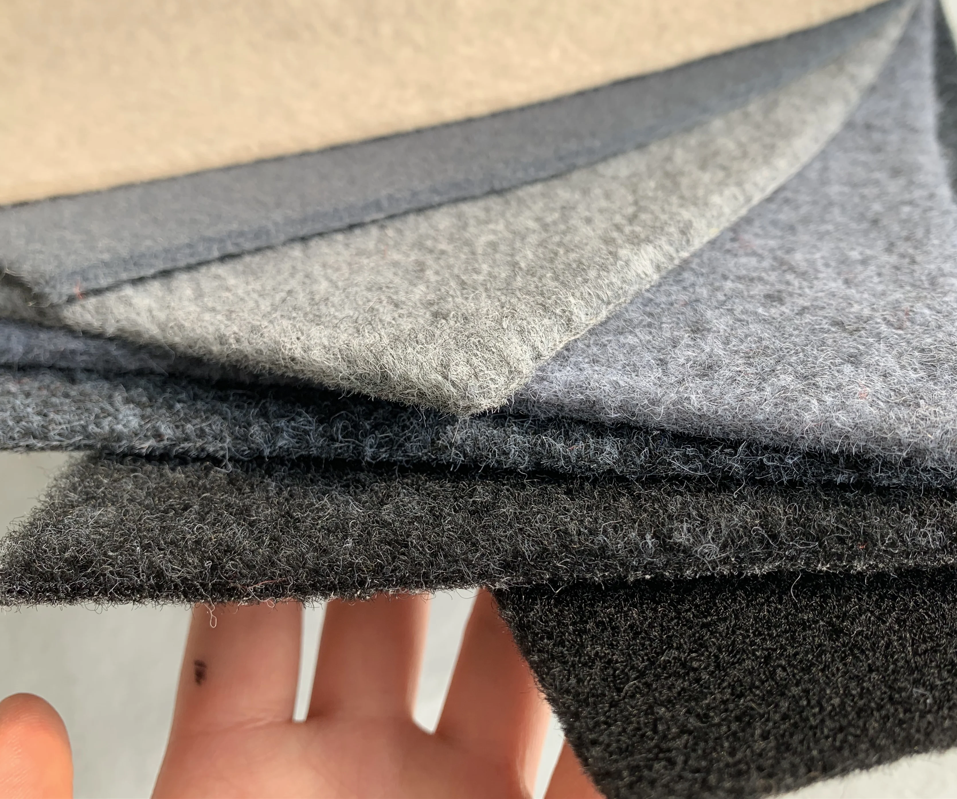 non woven needle punch felt soft velour car dashboard carpet roll