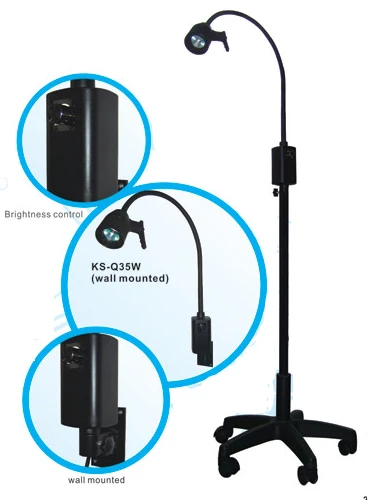 Halogen KS-Q35 Medical Light Dimmer Type Black E.N.T.Gynaecology Examination Lamp