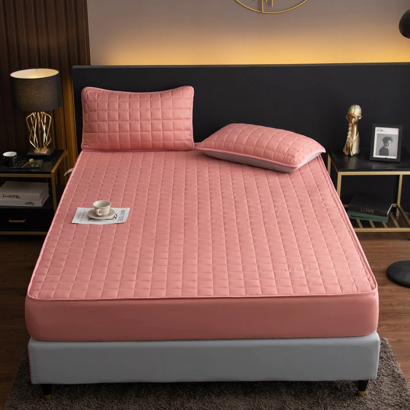 100% Microfiber Folding Mattress Pad Cover Factory Custom Soft Waterproof Mattress Protector Cover