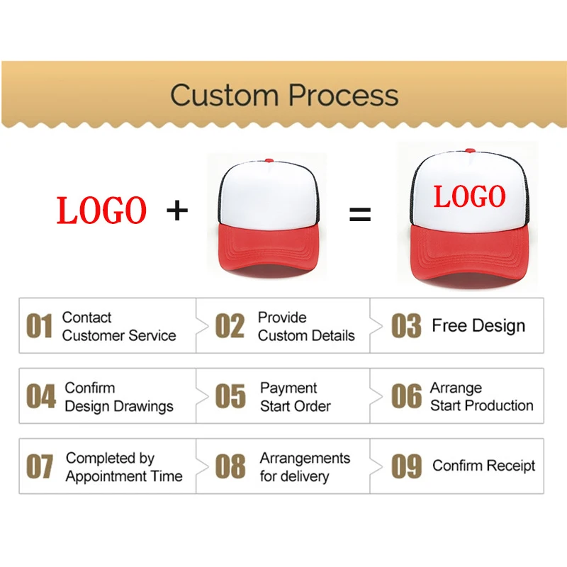 Custom print 3D embroidery logo high quality OEM sports golf cap baseball cap