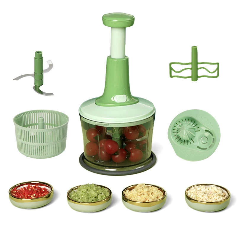 Kitchen Vegetables Blender Garlic Cutter Eco-friendly Manual Food Meat Vegetable Crusher Garlic Press Chopper