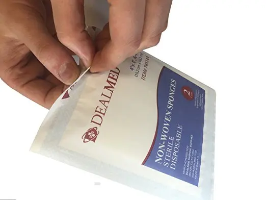 cotton sterile compress adhesive gauze pad swabs