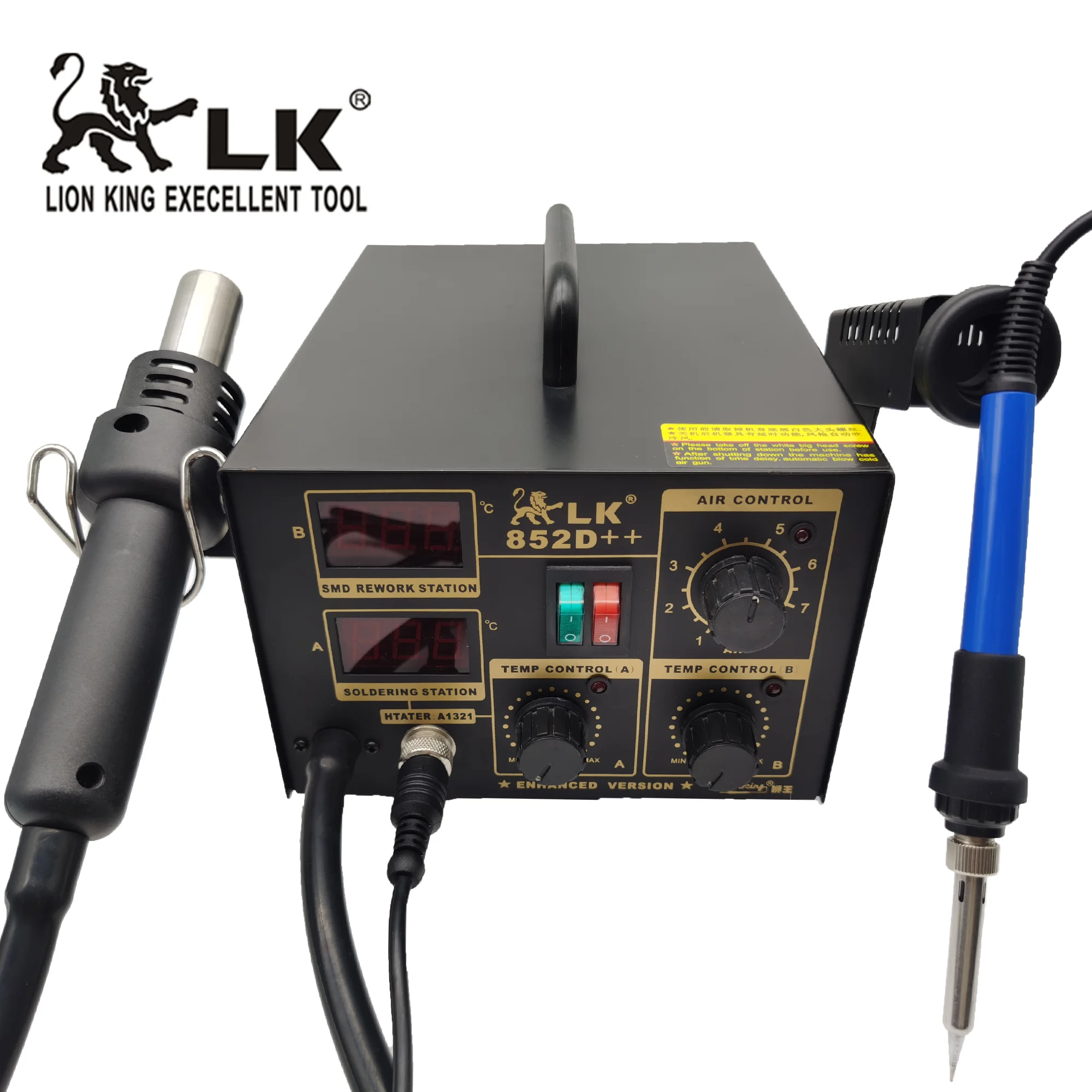 LK852D++ Dual digital display rework station soldering station