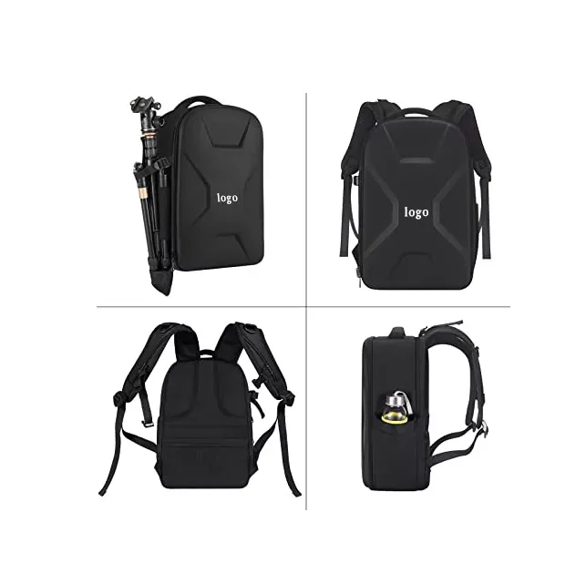 Customized Camera Backpack, DSLR/SLR/Mirrorless Photography Camera Bag 15-16 inch Waterproof Hardshell Case with Tripod Holder
