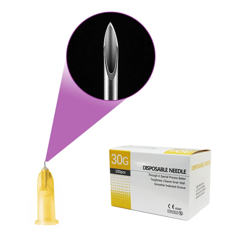 high quality  bd 32g 4mm mesotherapy  roller micro  free needles hypodermic meso gun needle injector for body