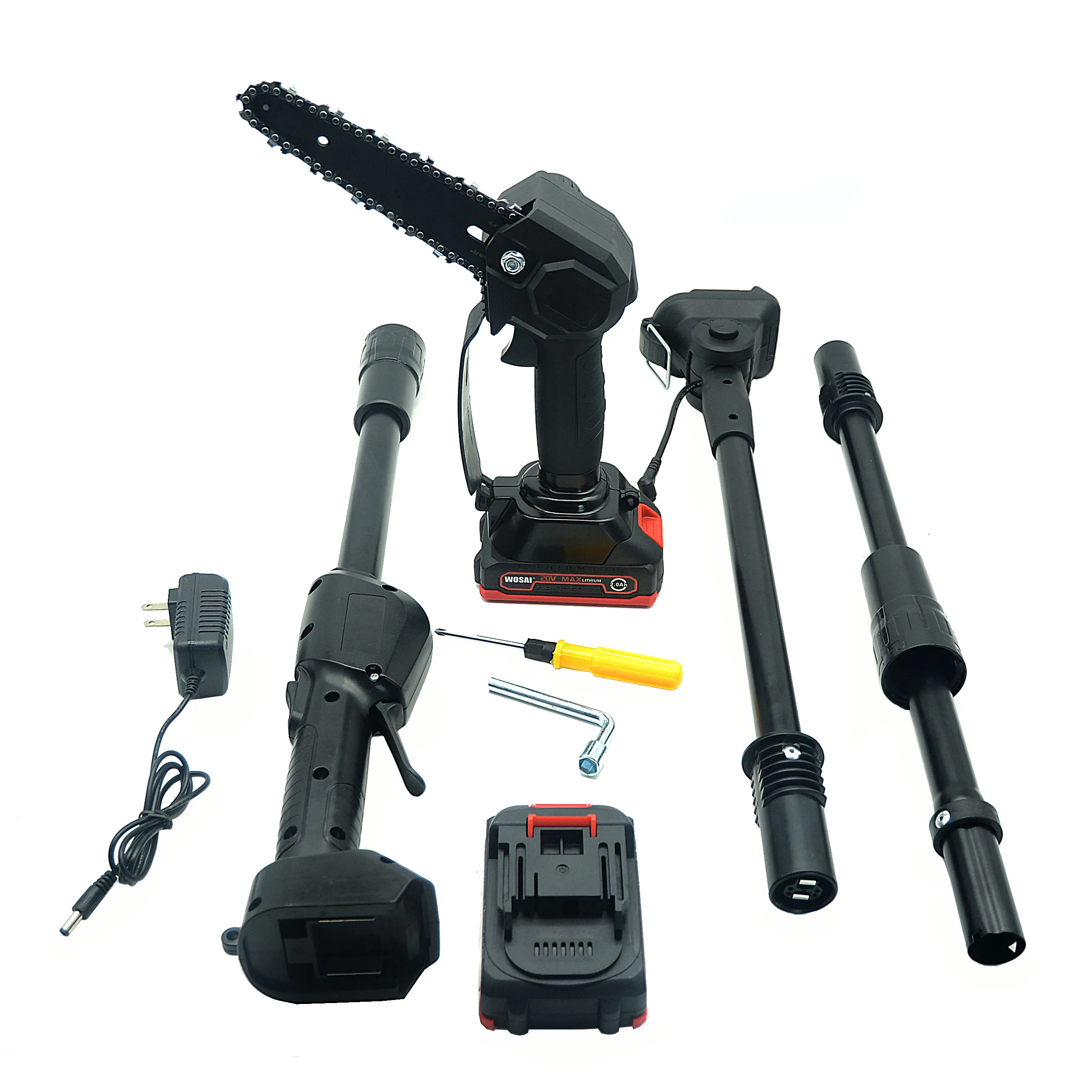 20V Electric 1.5m 4inch/6inch cordless long reach pole chainsaw