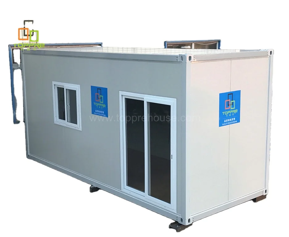 20-футовый современный сборный дом кубический маленький легкая стальная конструкция раздвижной