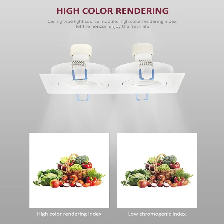 High Brightness Indoor Household Commercial Aluminum 7w 9w Embedded Mounted Led Downlight