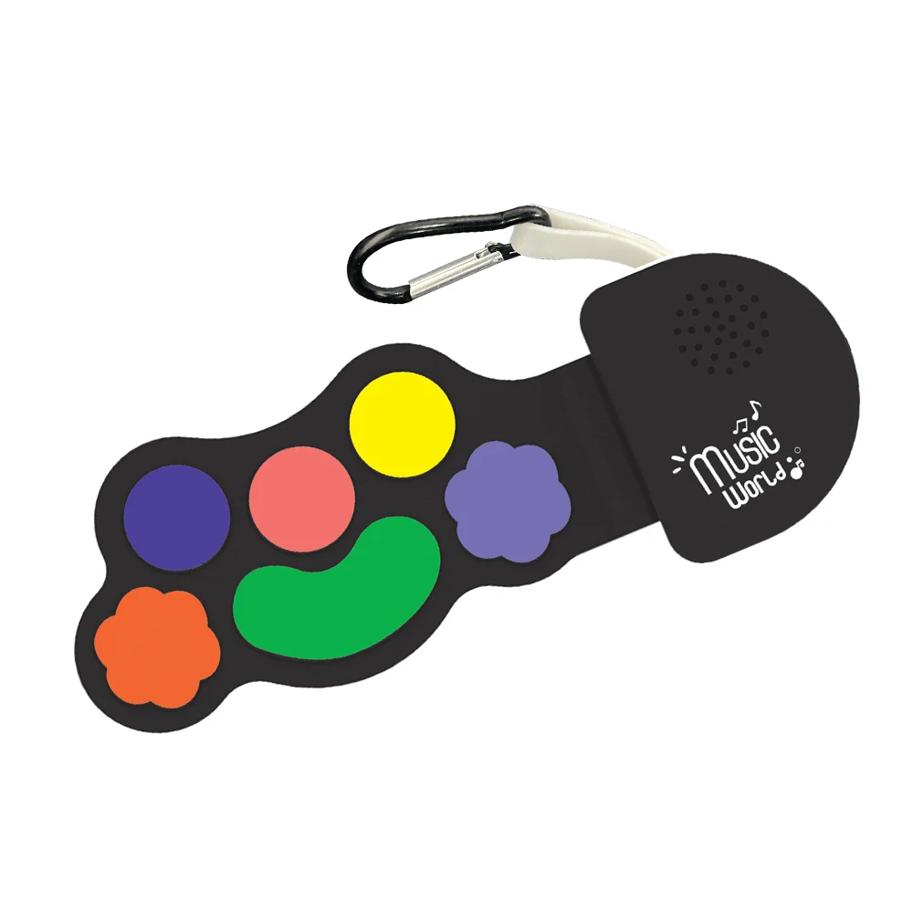 OEM kids plastic electric musical instrument toy roll up guitar drum mini keyboard piano