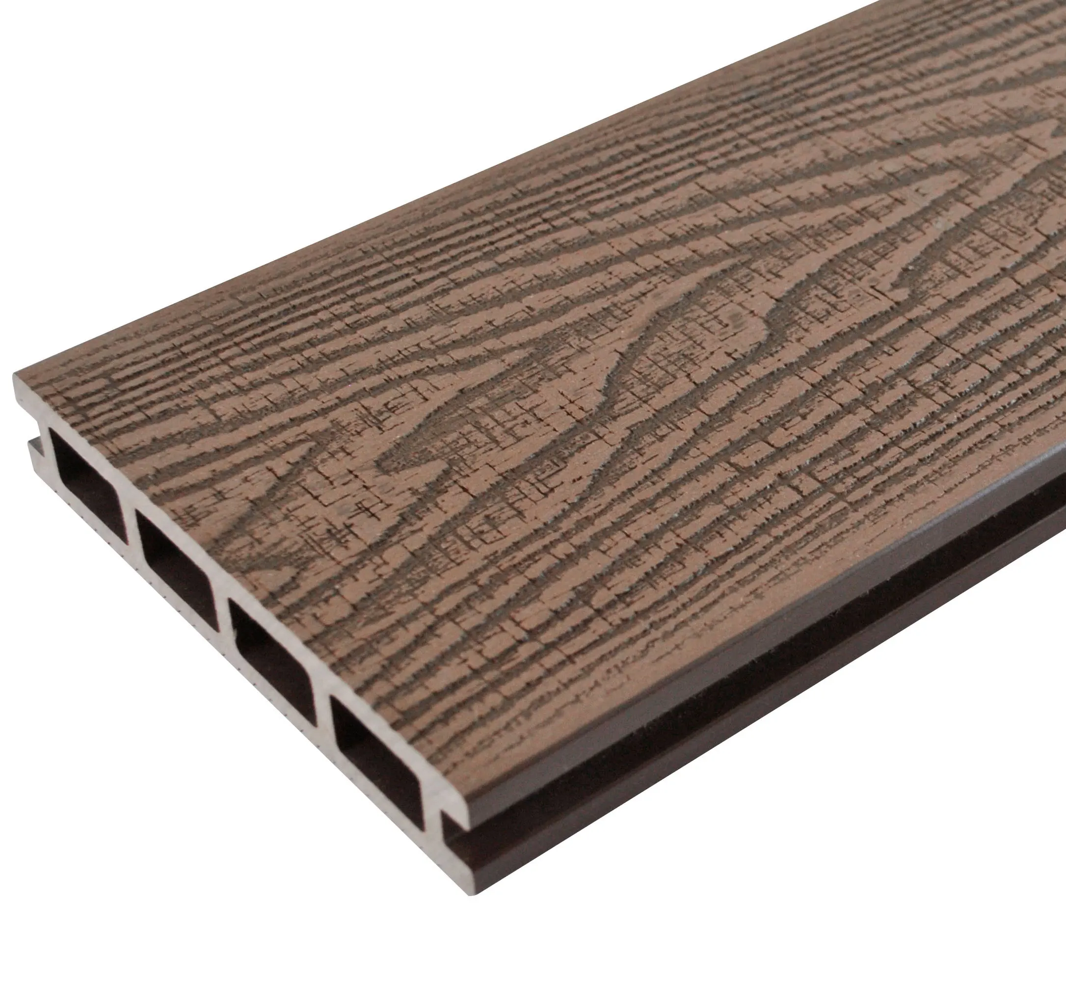 3D Wood Grain Texture WPC Composite Decking Boards