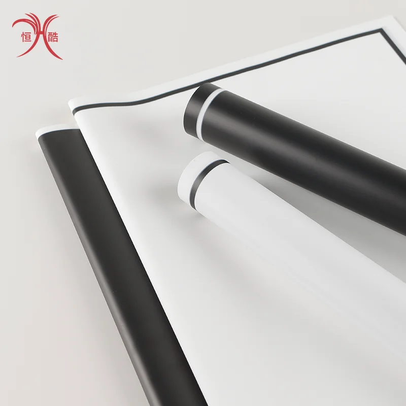 wholesale custom white black Flower Wrapping waterproof wrapping paper for flower bouquet flower wrapping paper roll