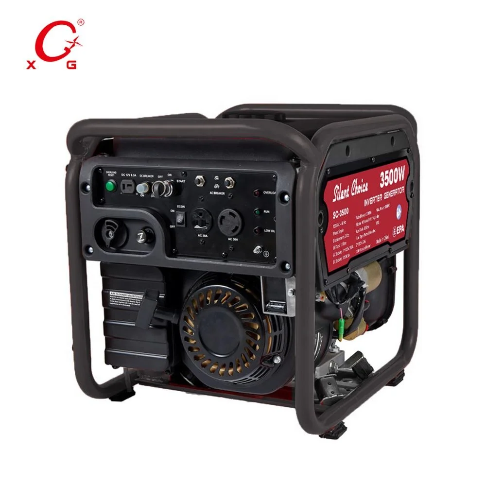 Petrol Silent 4.3kVA Construction Generator Electric Start Inverter Generator 3500W Digital Open Frame Portable Dual Frequency