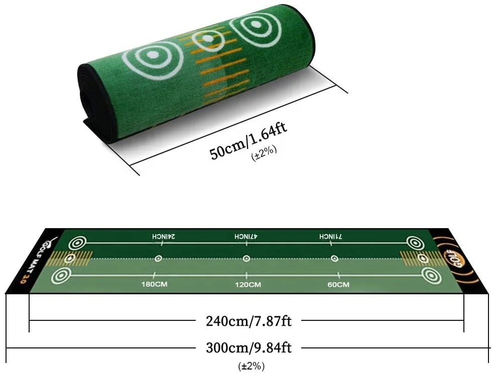 Custom training aid Design golf putting Mat logo practice Carpets For indoor