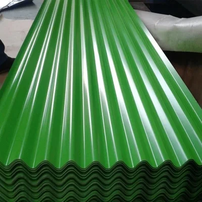 Metal Building Roofing Material 20 Gauge Bwg34 Gi Galvanized Colored Corrugated Steel Roofing Sheet