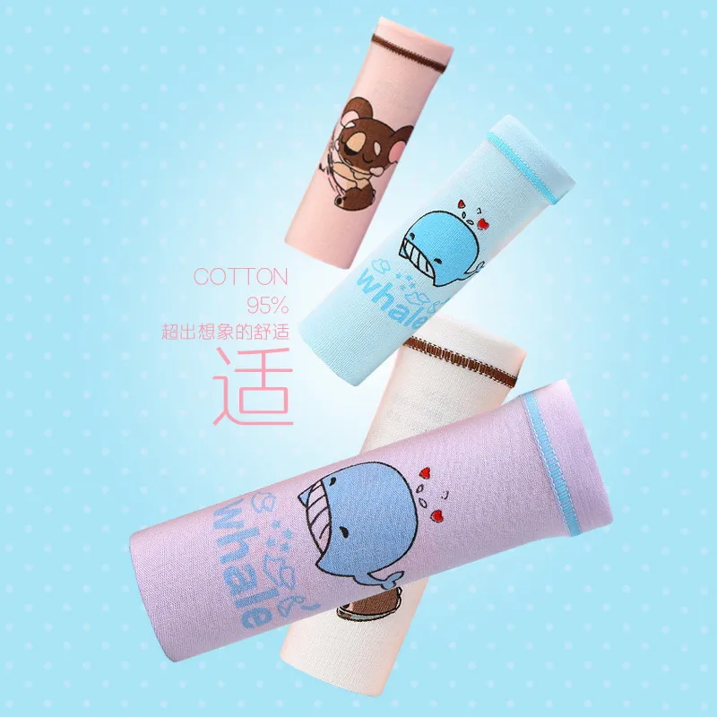 Customized printing mid waist young girl wearing panties teen girl panties high quality cotton ladies panties