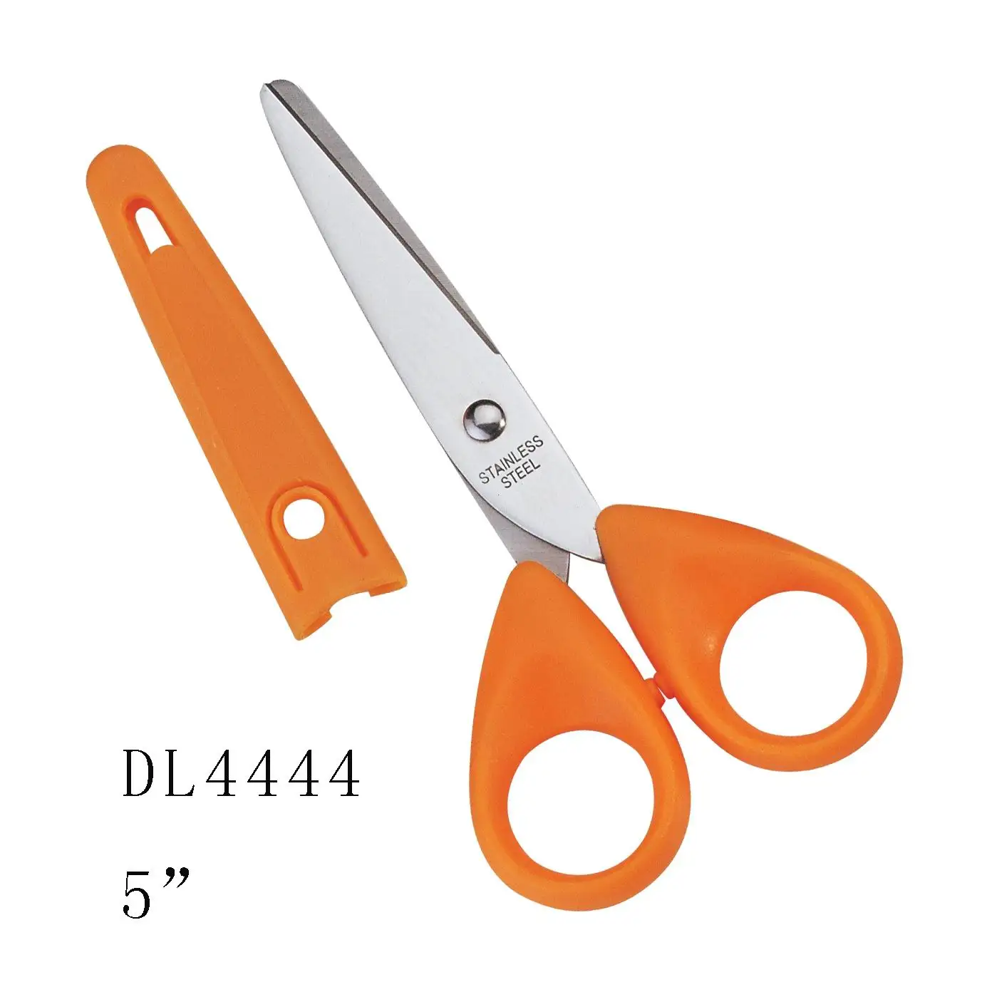 5 дюймов, новый дизайн, офисные и домашние школьные ножницы с крышкой