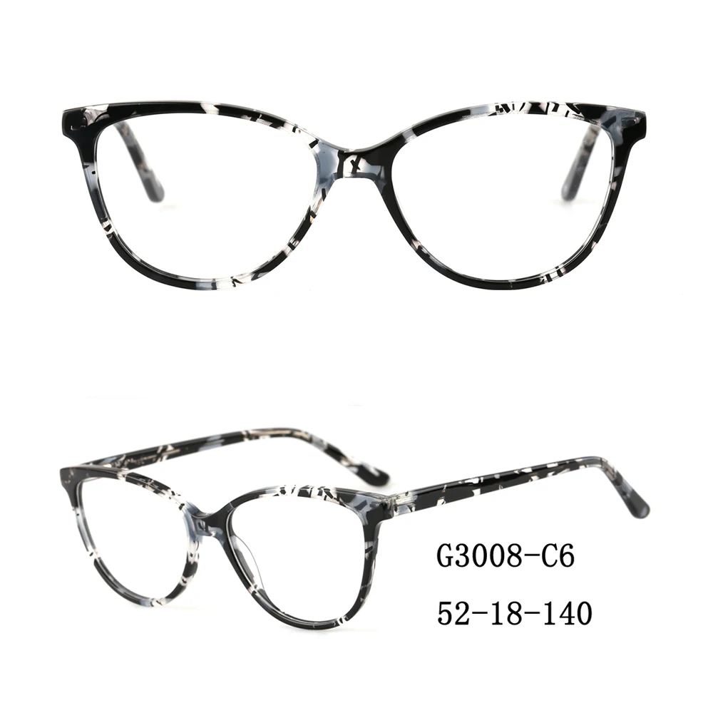 G3008, высококачественные оправы для очков кошачий глаз, модные мужские и женские ацетатные очки, оптические оправы для очков